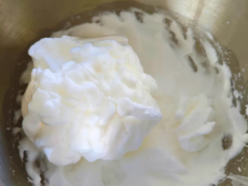 whisked egg whites