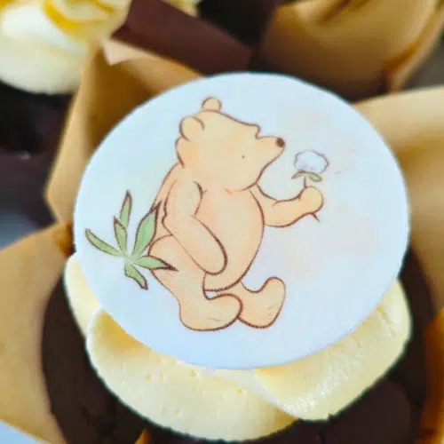 winnie the pooh chocolate cupcake